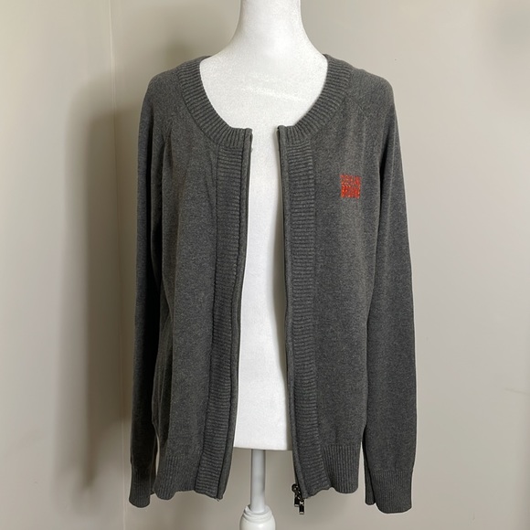 NWOT Cleveland Browns Cotton Knit Zip Up - Picture 3 of 10
